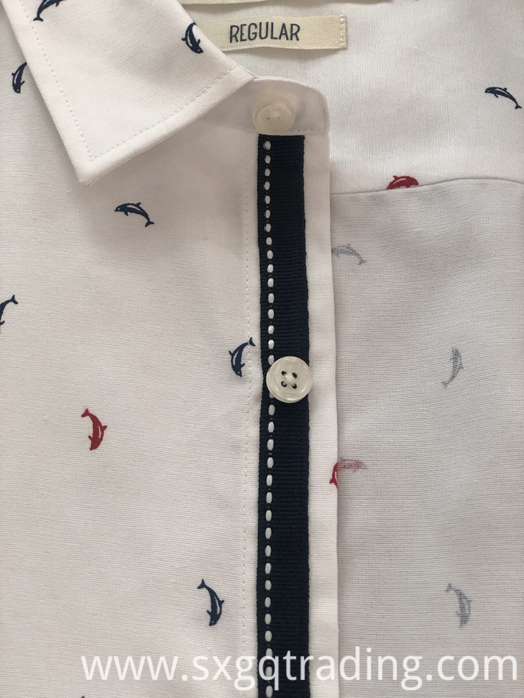 Inner placket tape shirt Inner placket tape shirt